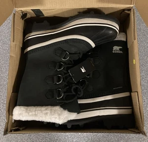 Neu im Karton Sorel Caribou NL 1005-011 wasserdichte Winter-Schneestiefel neu mit Karton! Gr. 8 - Bild 1 von 4