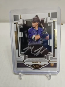 2023 Topps Tier One Michael Toglia Break Out Silver Auto 7/10 Rockies - Picture 1 of 3