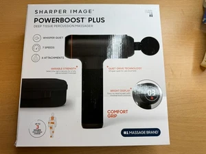 Masajeador de percusión de tejido profundo Sharper Image 1017309 Powerboost Plus - negro - Imagen 1 de 2