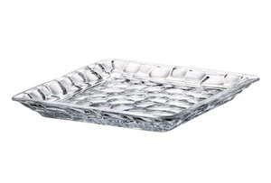 Glass - Serving Plate/Tray - Pebbled Textured Exterior - for Bread - Cake - F... - Picture 1 of 1