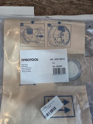 10 Filtersäcke  Protool VCP 250 E Staubsaugerbeutel  - Bild 1 von 2