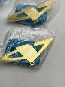 New Pack Of 6 Gold/Blue Athletic Medals - Picture 1 of 2