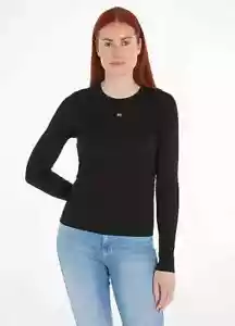 Tommy Jeans Black Long Sleeve Shirt Top UK Medium M (fm147-10) - Picture 1 of 2