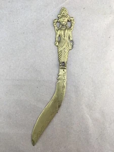 Messing Brieföffner Hindu Göttin Lakshmi 8,5"  - Bild 1 von 7