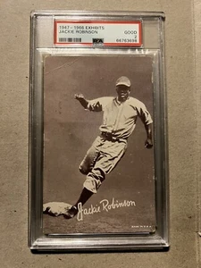 1947-1966 MOSTRE JACKIE ROBINSON PSA 2 BUONA CARTA DA BASEBALL BROOKLYN DODGERS HOF - Foto 1 di 3