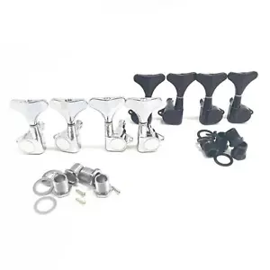 Acoustic Guitar String Tuning Pegs Tuners Machine Heads Keys Chrome 2X2 L+R - Picture 1 of 25