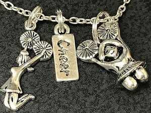 Cheerleader Jump Cheer Charms Only No Necklace *20* - Picture 1 of 3