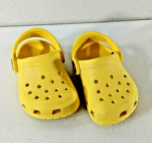 infant yellow crocs