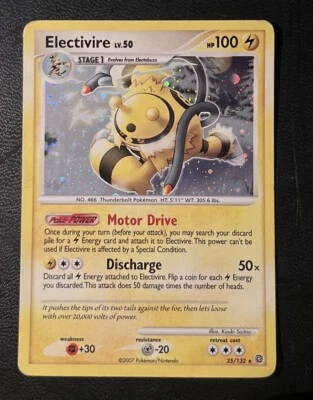 Pokemon Secret Wonders Holo Rare Card - Electivire 25/132 - Image 1 of 2