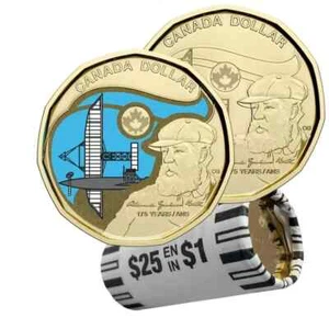 2022 Canada $1 Dollar 175th Anniversary Alexander Graham Bell Mixed Coin Roll - Picture 1 of 3