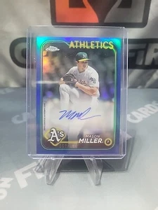 MASON MILLER 2024 TOPPS CHROME UPDATE TRUE BLUE REFRACTOR AUTO AUTO /150 - Picture 1 of 3