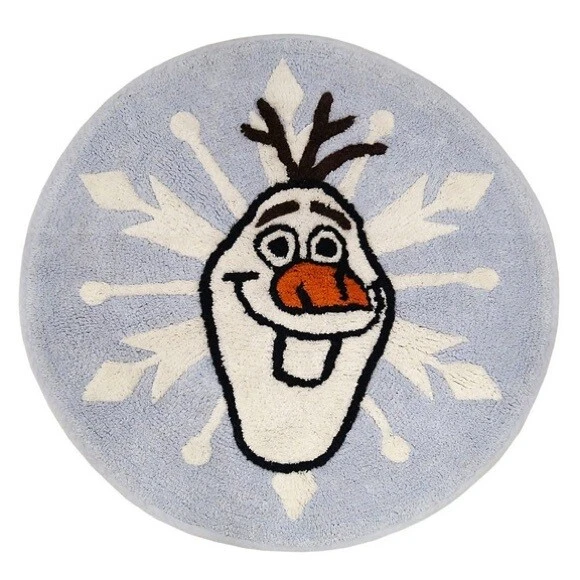 Alfombra de baño Disney Jumping Beans 24" redonda Frozen II Olaf muñeco de nieve alfombra NUEVA Foto 1 de 1