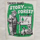 1957 Smokey the Bear STORY OF THE FOREST Activity Coloring Book FORESTRY NICE