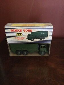 Vintage Dinky Toys 622 10 Ton Army Truck With Original Box - Great Condition!