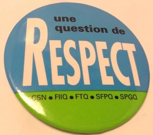 Vintage 2" Promo Button Pinback CSN~FIIQ~SFPQ~SPGQ Ancien Macaron SYNDICAT~UNION - Picture 1 of 8