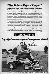 1967 Bolens Estate Keeper Compact Tractor Original Ad w/ Arnold Palmer - Picture 1 of 1