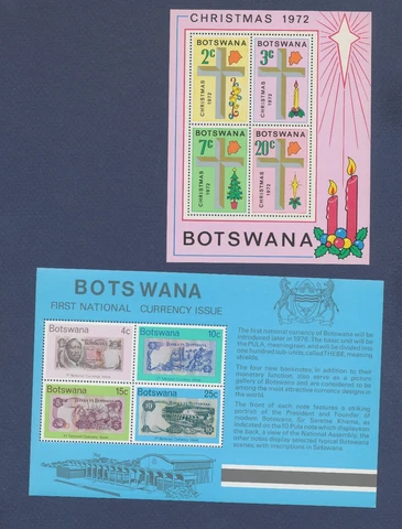 BOTSWANA - four S/S - 1970-1976 Cover