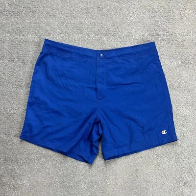 CHAMPION Herren Badehose Badeshorts Gr. 32 Beach Shorts Boxer Logo 27810 Blau - Bild 1 von 4
