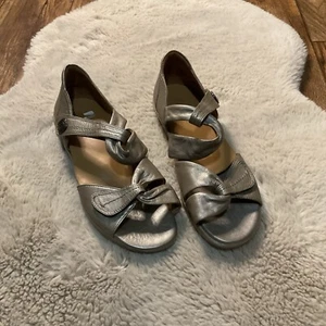 Sandalias Ziera Metálicas Confort Para Mujer Talla 40 10US Gancho Cierre Lazo Envolvente Top - Imagen 1 de 11