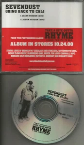 SEVENDUST Going Back to Cali LL COOL J Remake REPULIC RECS PROMO DJ CD Single - Picture 1 of 1