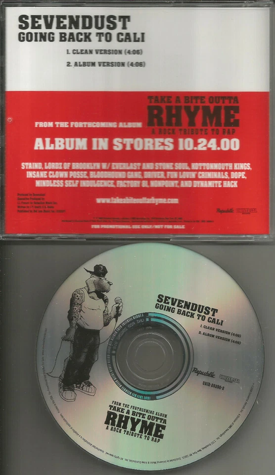 SEVENDUST Going Back to Cali LL COOL J Remake REPULIC RECS PROMO DJ CD Single - Image 1 of 1