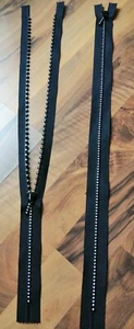 Reißverschlüße Swarovski Strasssteine nicht teilbar 50cm schwarz - Bild 1 von 1