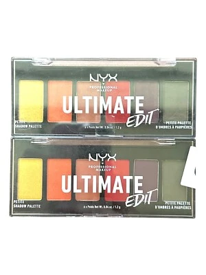2 Pack- NYX Eyeshadow Ultimate Edit Petite Shadow Palette USPP03 Phoenix 6 Shade - Image 1 of 2