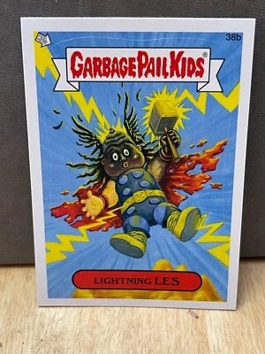 LIGHTNING LES 38b GARBAGE PAIL KIDS 2012 Brand New Series 1 BNS1 GPK Sticker  - Image 1 of 2