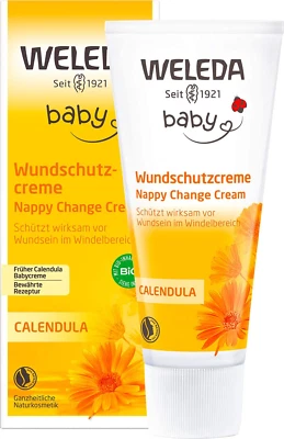 WELEDA Bio Baby Calendula Nappy Change Haut Pflege Creme Wundschutz Windeln 75ml