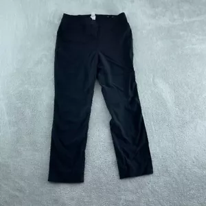 Chicos Womens Black Slim Fit Pants Size 2P Cotton/Spandex Blend 5262 - Picture 1 of 9