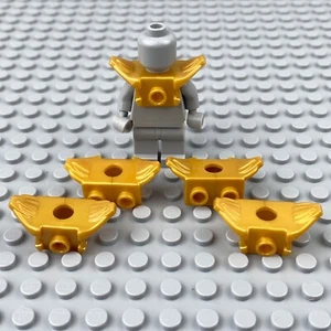 LEGO Legends of Chima Minifigure Shoulder Armor Lot of 5 Pearl Gold Part - Picture 1 of 5