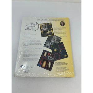 Creative Memories NIP Black Scrapbook Pages 8 1/2X11 Scrapbooking 15 sheets - Picture 1 of 7