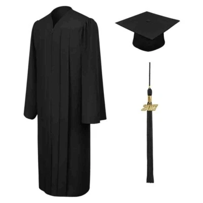 Black Preschool Graduation Cap and Gown - SIZE: 30, 33, 36 Foto 1 de 4