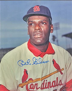 1960s-BOB GIBSON (CARDINALS) -SIGNED 8x10-AUTHENTICITY GUARANTEED-NMT - Picture 1 of 1