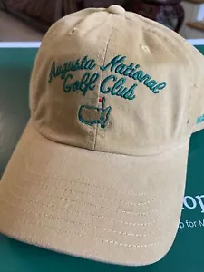 2021 Augusta National Golf Club Masters Gold Adj Golf Cap NEU mit Etikett - Bild 1 von 2