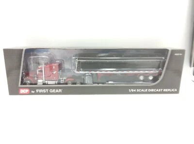 Peterbilt 359 w Mid-Roof Sleeper & Lode King Distinction Tri-Axle Hopper NIB - Image 1 of 4