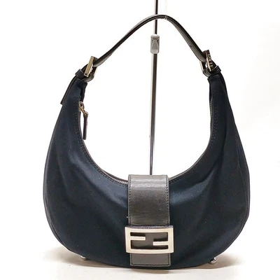 NO TARIFF Fendi Hand Bag Black Canvas 4052331 - Image 1 of 4