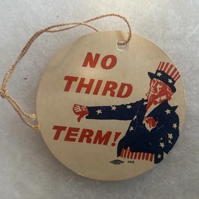 "Percha de cartón sin tercer término Tío Sam Wendell Willkie 3 1/2""" Foto 1 de 2