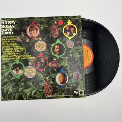 Happy Holly Days Album I Various Artists Christmas LP Glen Campbell VG Capitol Foto 1 de 4