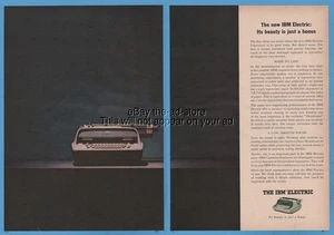 1960 IBM Electric Typewriter Photo Its beauty is just a bonus vintage print ad - Bild 1 von 3