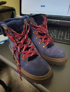 Bionica Womens Blue Ankle Boot Size 9.5M - Picture 1 of 2