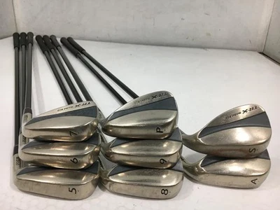 PRGR TR-X 910 Iron Set 8pcs 5-PW-AW-SW Original Carbon Flex M-37 - Image 1 of 4