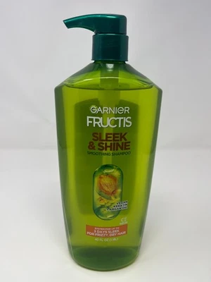 Garnier Fructis Sleek & Shine Shampoo 40 fl oz Vegan Keratin Argan Oil - Image 1 of 4