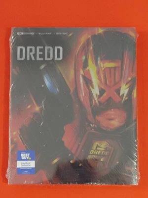 Dredd (Steel Book 4K Ultra HD Blu-ray, 2012) Action & Sci-fi 2D/3D Movie Edition - Image 1 of 2