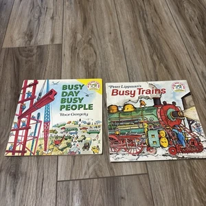 Peter Lippman’s Busy Trains & Tibor Gergely Busy Day Busy People Pb Books - Bild 1 von 8
