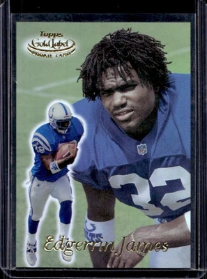 Topps Gold Label Edgerrin James Clase 1 1999 novato RC #100 Colts Foto 1 de 2