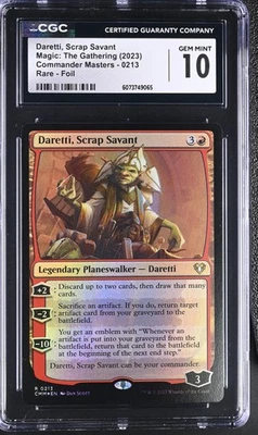 DARETTI, SCRAP SAVANT Commander Masters Foil Rare CGC 10 MTG [Nostalgium] - Image 1 of 2