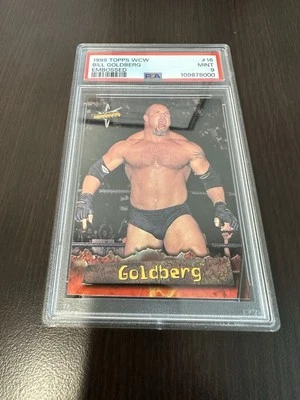 Goldberg 1999 Topps WCW Embossed #16 WCW NWO Psa 9 - Image 1 of 2