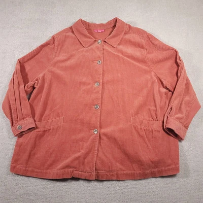 Abrigo Mujer Within Shacket Plus 3X Rosa Pana Tareas Chaqueta Lagenlook Foto 1 de 4