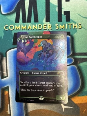 Sylvan Safekeeper ✨ Borderless GALAXY FOIL ✨ MTG NM Secret Lair (2109) - Image 1 of 4